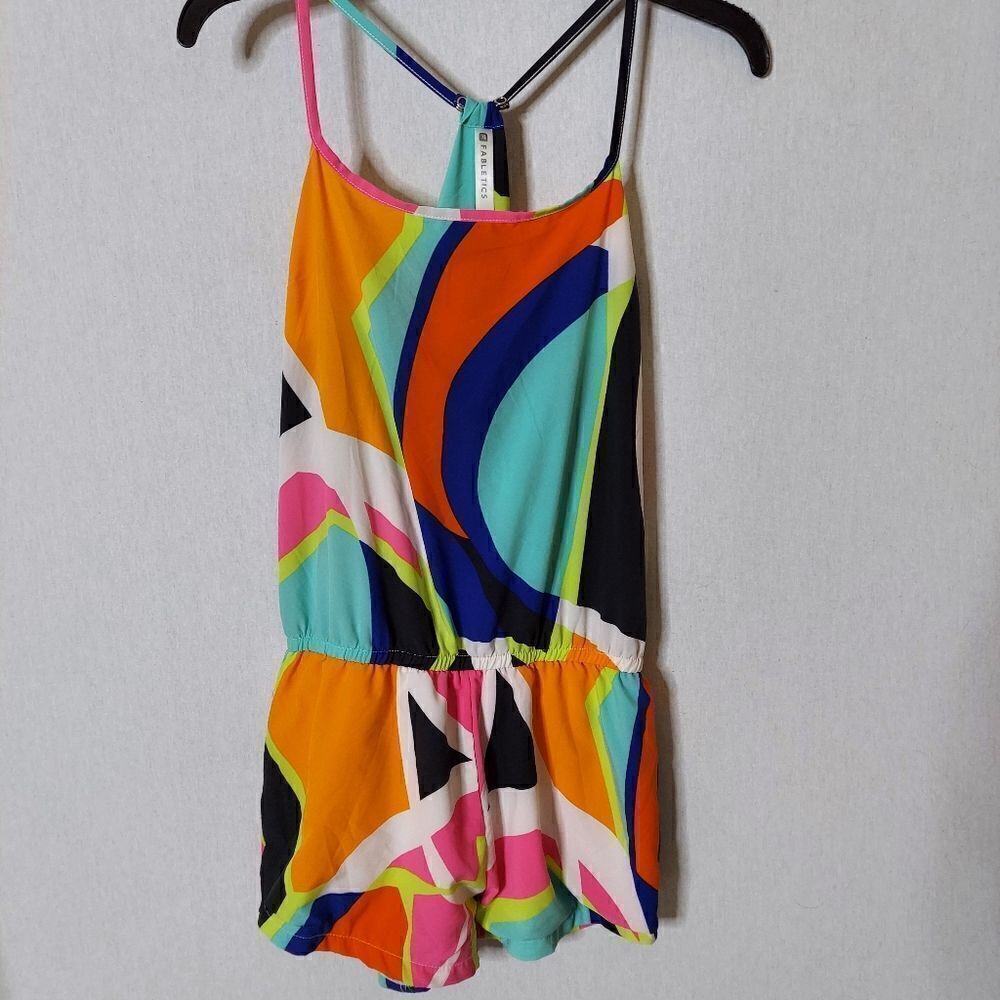 Fabletics Neemamulticolored Romper In Popsiclepri… - image 2